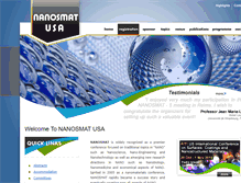 Tablet Screenshot of nanosmat-usa.com
